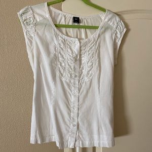 GAP Cap Sleeved, Tie-back Blouse, Size L